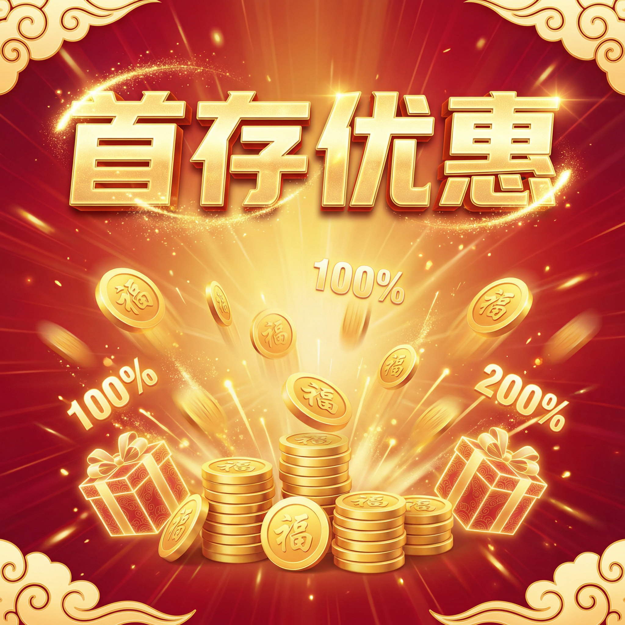首存优惠活动 - 最高200%奖金